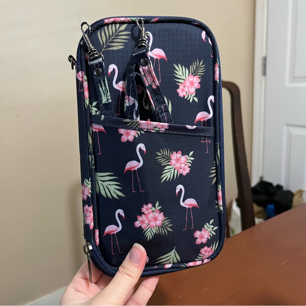 Tropical Flamingo RFID Travel Passport Case!